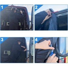 Vinnende netto for insekter for Ford Transit MK8 H3 2014-2024, Bak, Skadet