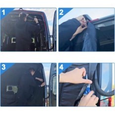 Vinnende netto for insekter for Ford Transit MK8 H3 2014-2024, Bak, Skadet