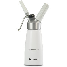 Siphon til flødeskum N2O Køkken Line Set + 3 Tips 0.25L - White - Hendi 588031