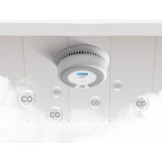 X-Sense SC07-in allarme fumo e CO, wireless, LCD, 10 anni di batteria, 3 pezzi.