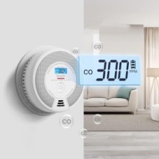 X-Sense SC07- W Füst és CO riasztás, vezeték nélküli, LCD, akkumulátor 10 éves, 3 db.