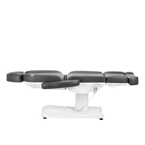 Cadeira cosmética elétrica Azzurro 803D 3 motores cinza — vista lateral