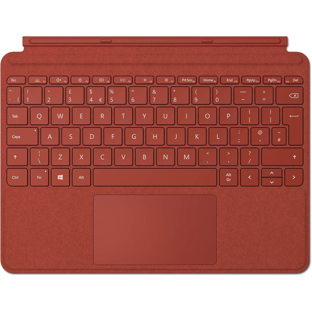 Typisch type dekking toetsenbord voor Microsoft Surface GO2 / GO3, rood