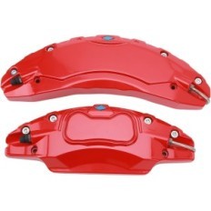 Superpositions en aluminium pour étriers de frein 18 "/ 19", rouge, 4 pcs.