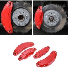 Superpositions en aluminium pour étriers de frein 18 "/ 19", rouge, 4 pcs.