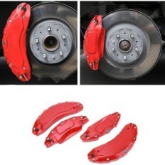 Superpositions en aluminium pour étriers de frein 18 "/ 19", rouge, 4 pcs.
