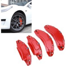 Superpositions en aluminium pour étriers de frein 18 "/ 19", rouge, 4 pcs.