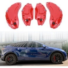 Aluminum overlays for brake calipers 18 "/ 19", red, 4 pcs.
