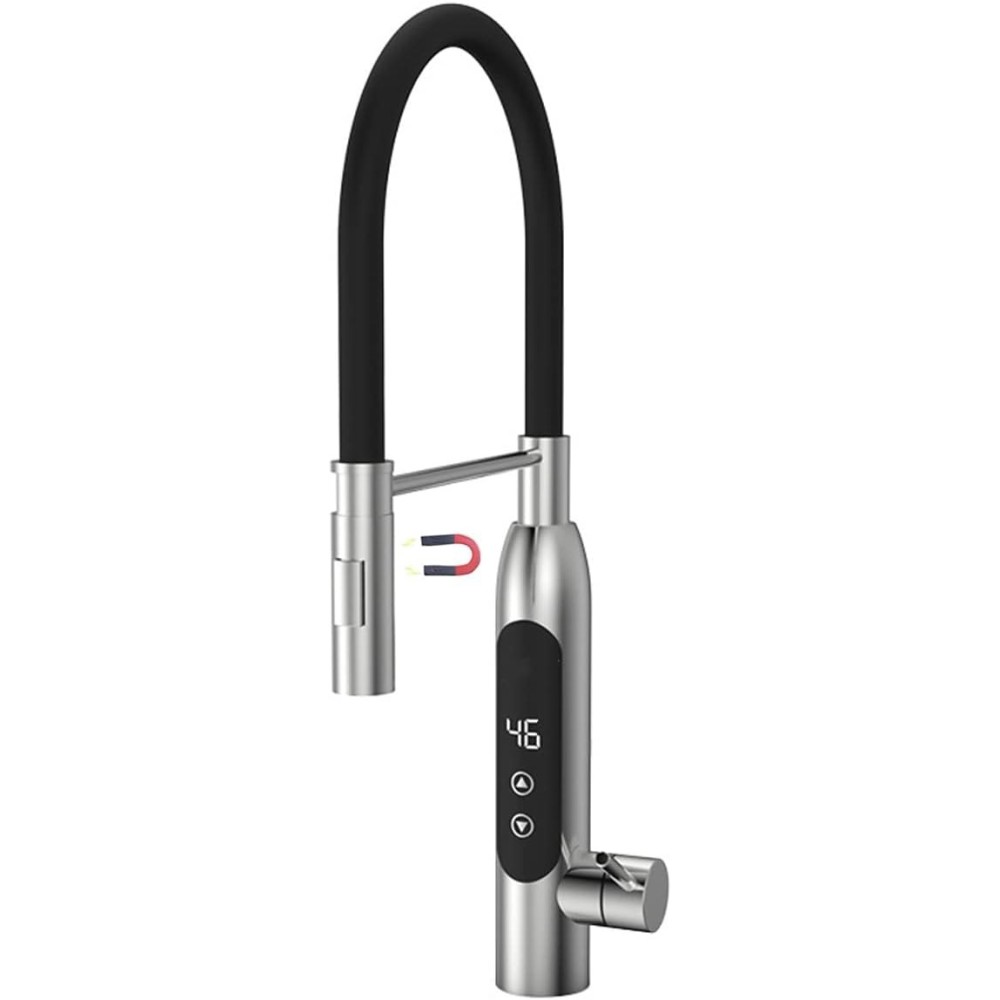 Calentador de agua eléctrico HMZGG 3400W, acero inoxidable, LED