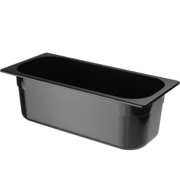 Cuvette saldējuma tvertne ar polikarbonātu 360x165x120mm - melns 5L - Hendi 807033