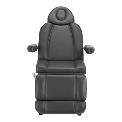 Poltrona cosmetica elettrica Azzurro 803D grigia con 3 motori — vista frontale