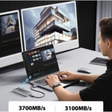 M.2 logement SSD NVME ORICO, 40 Gbps, compatible avec Thunderbolt 3/4