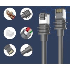 Ethernet-kabel starlink gen 3 75ft 23m vandtæt grå til starlink