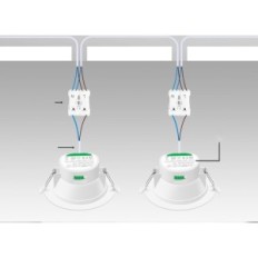 LED-frontlys Alusso 230V 10W Sett 12 stk. Utendørs hage lamper vanntett IP65