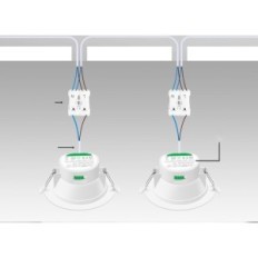 LED-frontlys Alusso 230V 10W Sett 12 stk. Utendørs hage lamper vanntett IP65