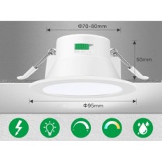 LED žibintai ALUSSOS 230V 10W Nustatykite 12 vnt. Lauko sodo lempos vandeniui atsparios IP65