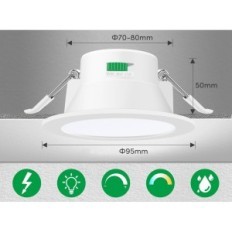 LED-frontlys Alusso 230V 10W Sett 12 stk. Utendørs hage lamper vanntett IP65