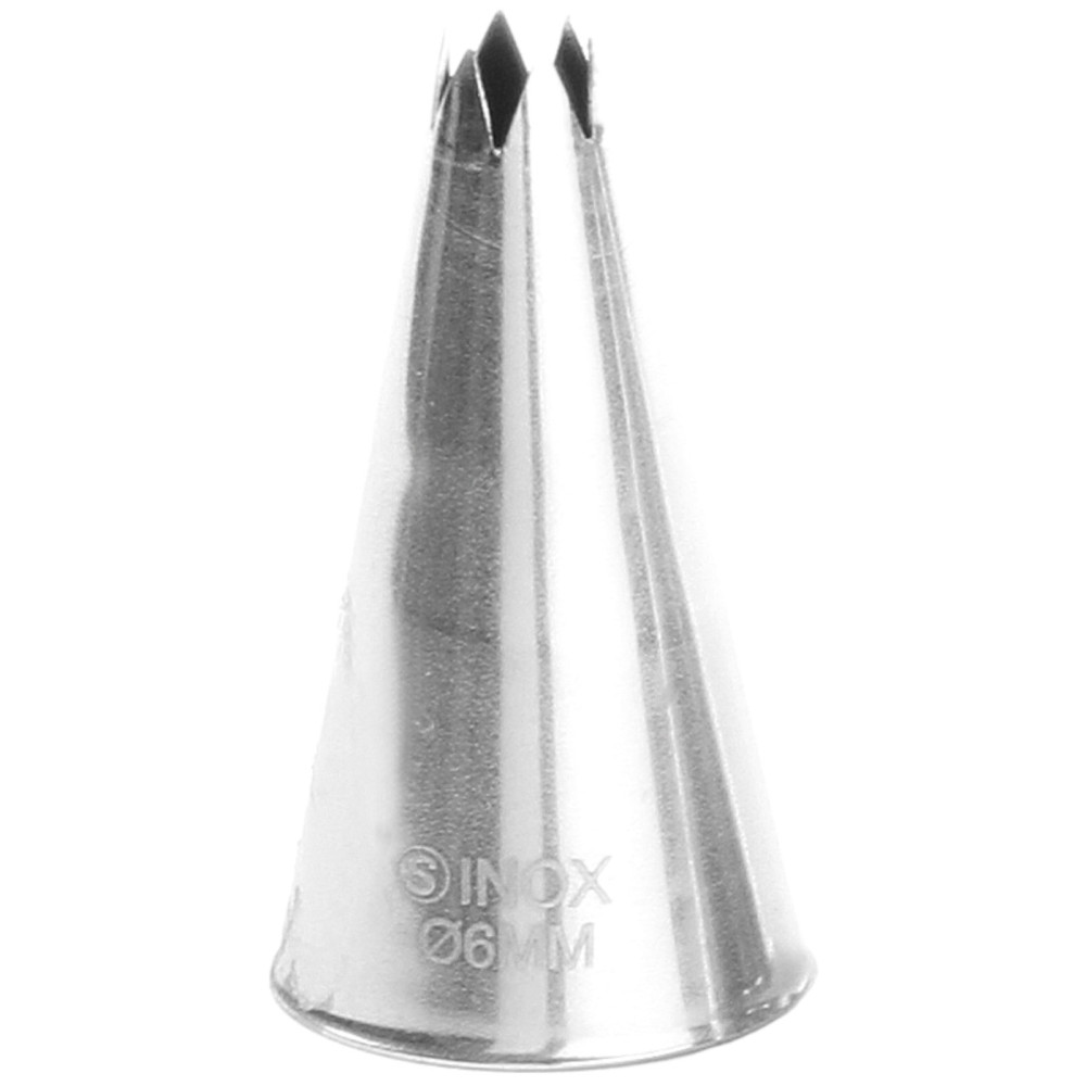 Tip jen hvězda pro rukávy oceli pečiva. 6mm - Hendi 551370