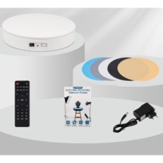 Baoshishan pyörivä pöytä, 35 cm, 60 kg, 3600mAh, valkoinen, vaurioitunut