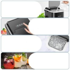 Ice Machine Cumeod black 120W 220V Compact automatic for house production for home and offices
