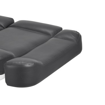 Elektrisk kosmetisk stol Azzurro 803D med 3 motorer grå — närbild av armstöd
