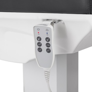 Elektrisk kosmetikstol Azzurro 803D 3 motorer grå — nærbillede af betjening