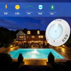 LED Lilmle R-PL34-CD35W LED voor 35W Pool, IP68, 6000K, tentoonstelling