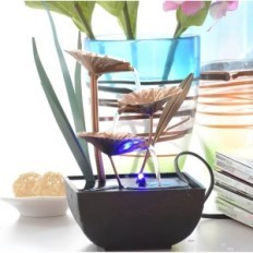 Table fountain Decorative waterfall with LED lighting