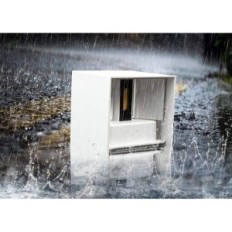 Wall LED fupe lampen, 12 W, 3000 K, warm licht, IP65, 2 stuks