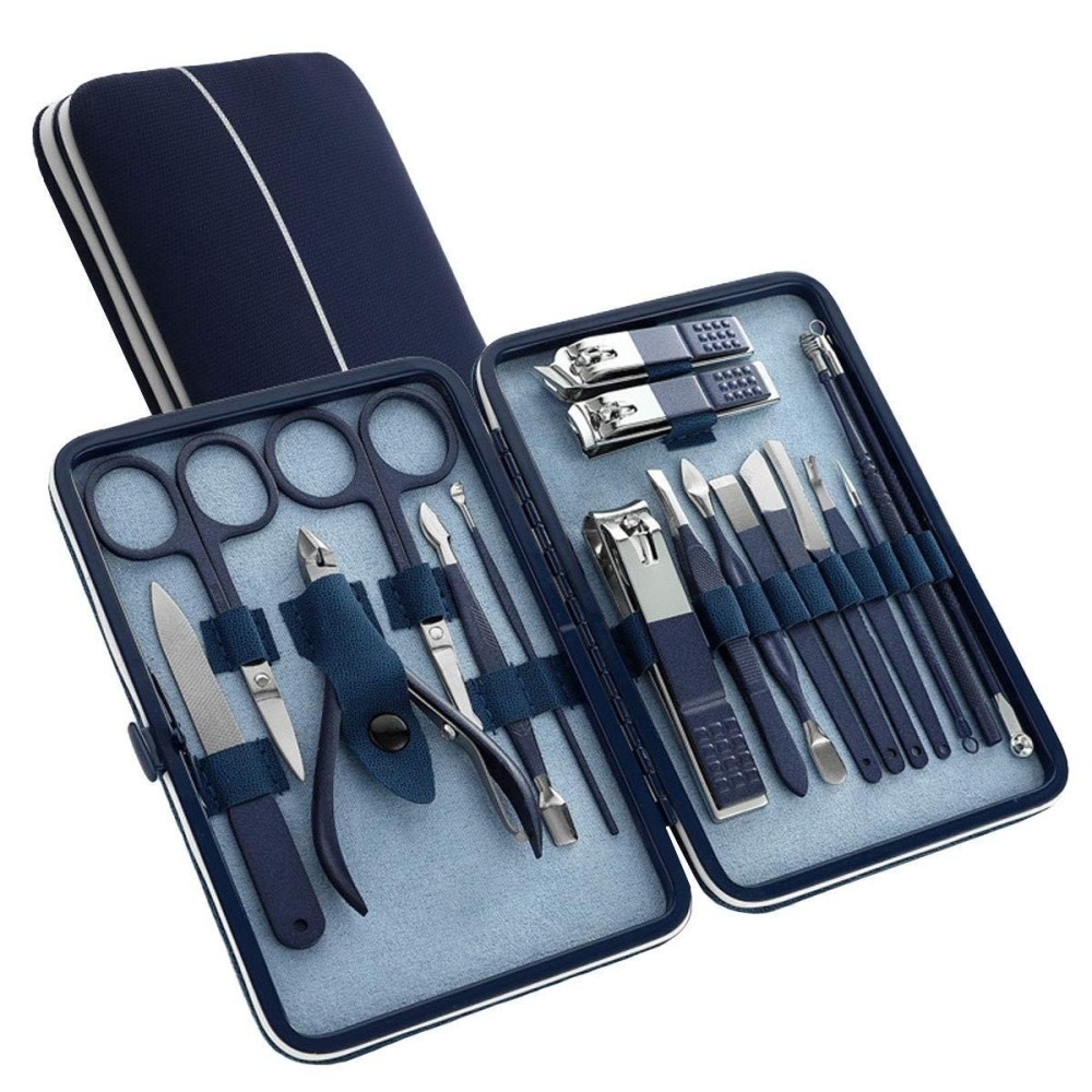 Manicure Set en Pedicure Resteq 18 Gereedschap in het geval Nagelverzorging voet nagel set