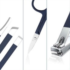 Manicure Set och Pedicure Resteq 18 Verktyg i Case Nail Care Foot Nail Set