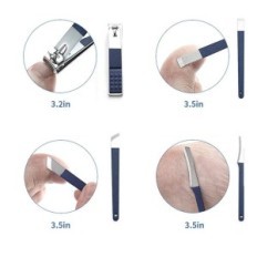 Manicure Set och Pedicure Resteq 18 Verktyg i Case Nail Care Foot Nail Set