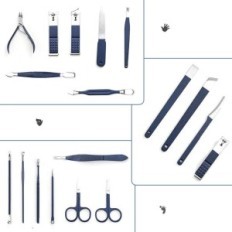 Maniküür Set ja Pediküür resteq 18 Tööriistad Case Nail Care Foot Nail Set