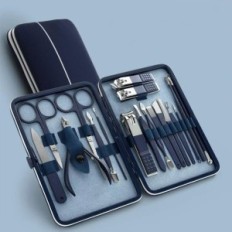 Manicure Set og Pedicure Resteq 18 Værktøjer i Case Nail Care Foot Nail Set