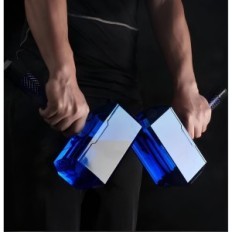 Garrafa de água RestEQ em forma de um martelo de thora, mjolnir garrafa, azul