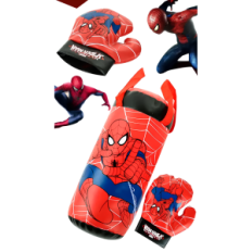 Gants de boxe et sac d'entraînement homme-araigneur pour enfants