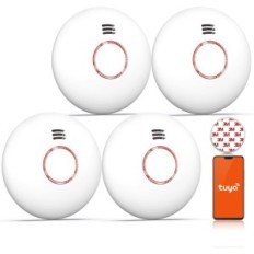 Dūmų signalizacija Wi-Fi Andyssey namas, nuotolinio valdymo, 4 vnt
