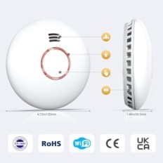 Dim Alarm Wi-Fi za Andysey kuću, daljinski upravljač, 4 komada