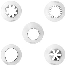 Tabs Tayers Bolo para decoração e bolo de flores e pétalas - Set 5pcs. - HENDI 551202