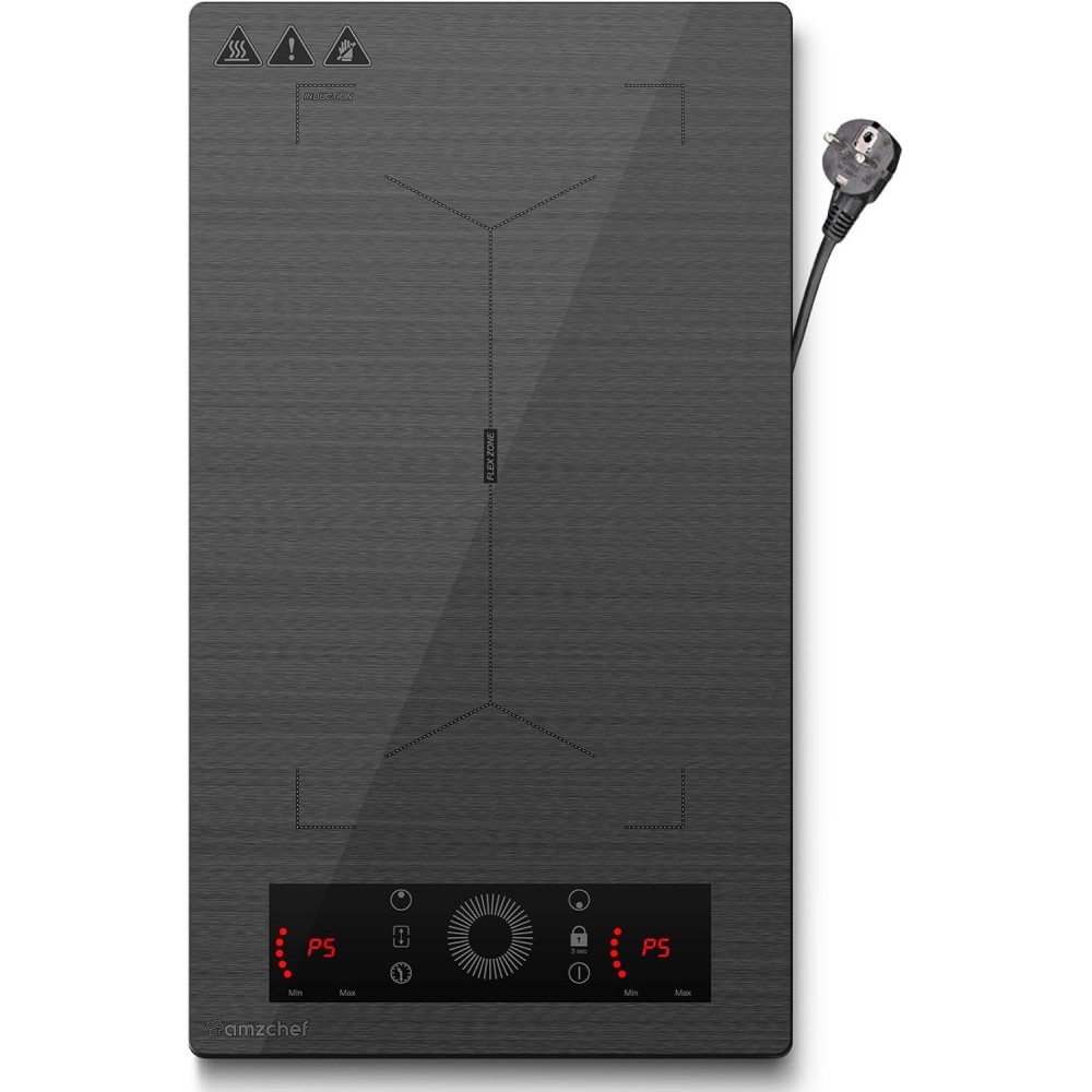 Piastra di induzione Amzchef, 9 livelli di pressione, 3300W, 220-240V