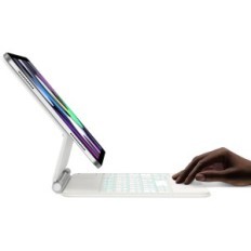 Caso con teclado y táctil para iPad Air 5/4, Pro 11 ", White, Exposición