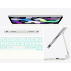 Etui z klawiaturą i touchpadem do iPad Air 5/4, Pro 11", biały, Powystawowy