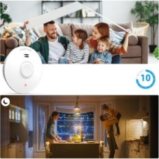Rilevatore di fumo Putogesafe wireless, batteria a 10 anni, 6 pezzi.