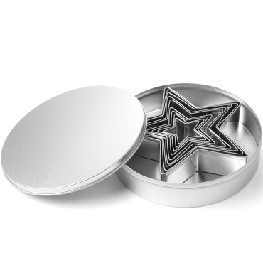 Forme o cortador do cortador para o molde do bolo. Estrelas - um conjunto de 9pcs. - HENDI 673768