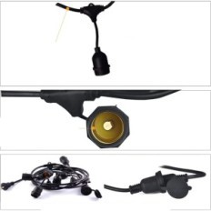 Svater Gartenbeleuchtung LED 96FT, IP65, 2700K Hitzeweiß, 2 Packung.