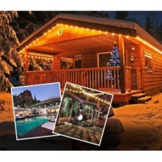 Svater Garden Lighting LED 96FT, IP65, 2700K Blanco Caliente, 2 Pack.