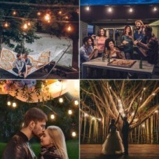 Svater sodo apšvietimas LED 96FT, IP65, 2700K šilumos balta, 2 pakuotė.