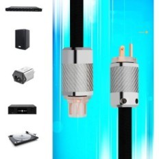 Prefair HiFi 10Awg Power Cable, 1M, pastiprinātājam, D503CF2R, 3.2mm2