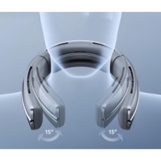 Ventilador de cuello portátil de Jisulife 18W, 5800mAh, 100 velocidades, paquete de sustitutos