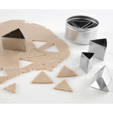 Cortador seguro para triángulos de plantilla de pastel - 6pcs conjunto. - Hendi 673775